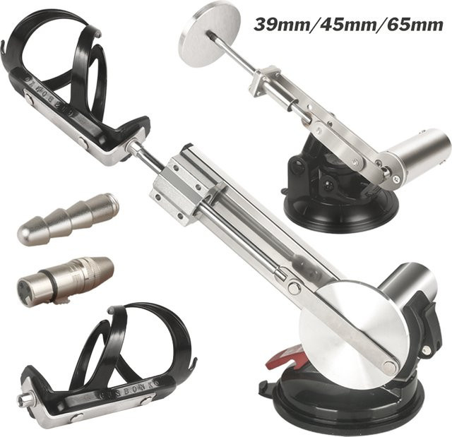Mini Teleskop Linearantrieb mit Hub 39mm 45mm oder 65mm und 3xlr Stecker in Silber - Bild 1