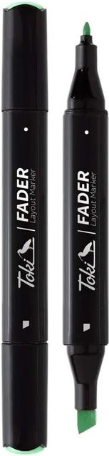 Toki Marker Fader Permanent Marker mit Chisel-Spitze in Viridian Green - Bild 1