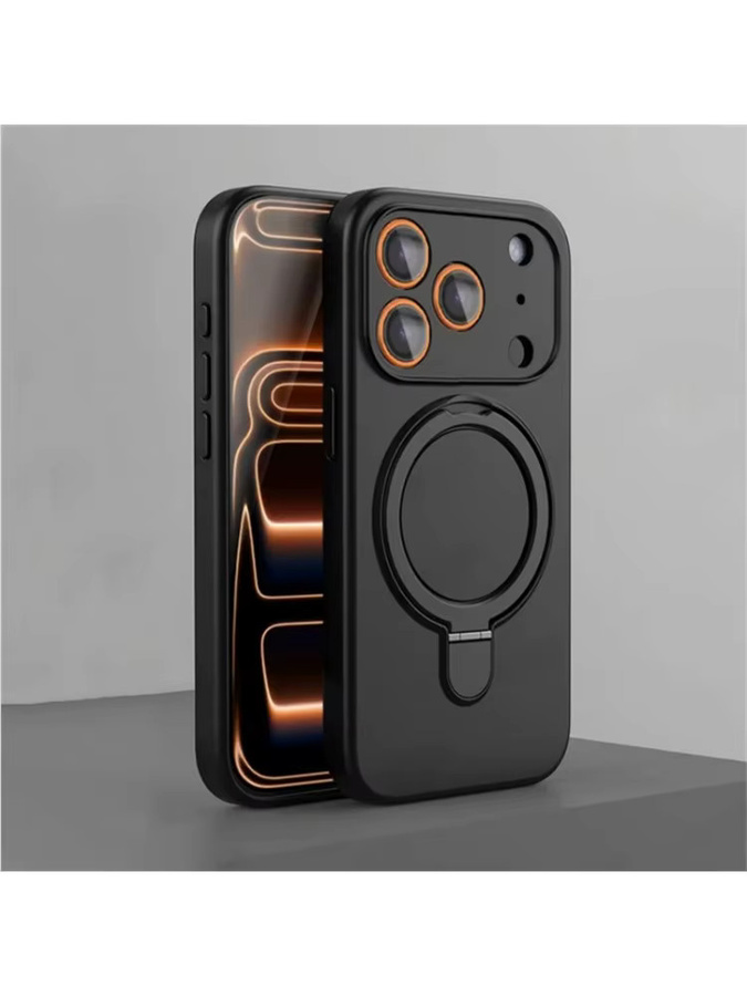Magnetische Silikon Schutzhülle für Apple iPhone 17 16 15 14 Plus 13 Pro Max in Schwarz mit kabelloser Ladefunktion und Anti-Drop Schutz - Bild 2