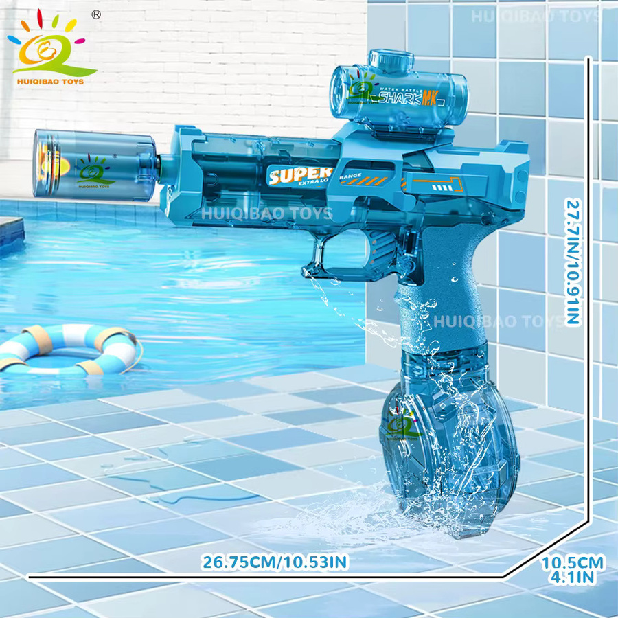 HUIQIBAO Automatische Elektrische Wasserpistole, Blau - Bild 3