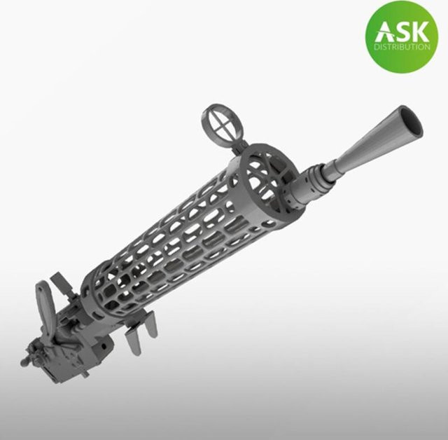 Art Scale Kit Spandau 08/15 WWI machine gun, 2-teiliges Set, 1:32, Grau - Bild 1