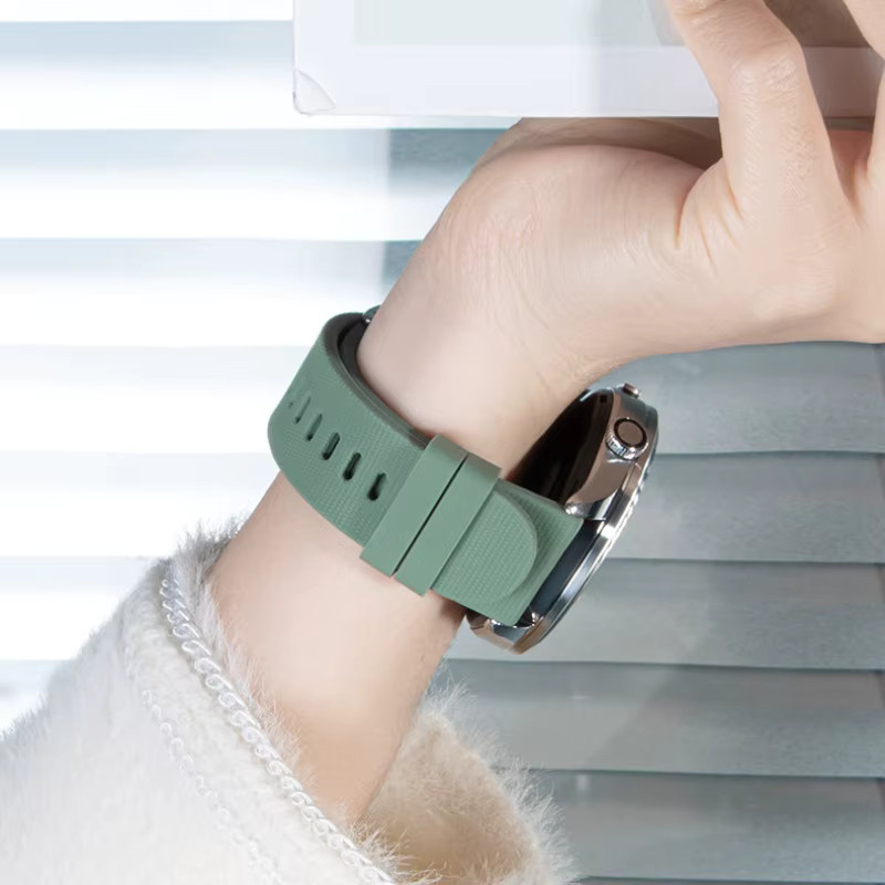 Original Silikonarmband von Xiaomi für Mi Watch S5 S4 S3 S2 S1 Pro Active, Farbe: Grün - Bild 3