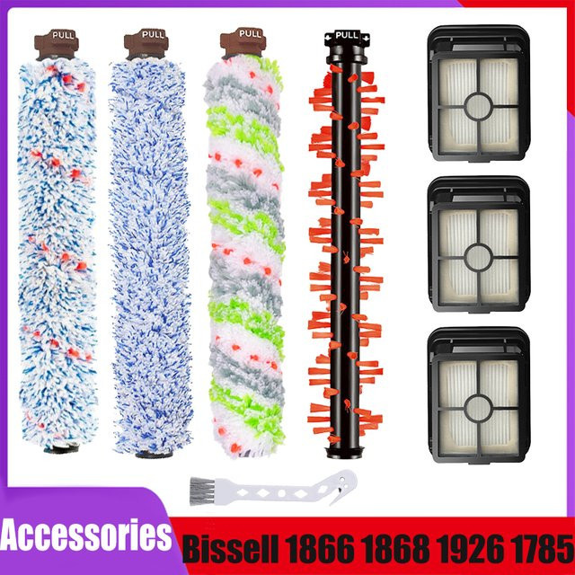 Bissell Ersatzteil-Set für Crosswave Pet Pro und Cordless Serien: Hauptbürste, Rollen und Motorfilter in Multicolour - Bild 1