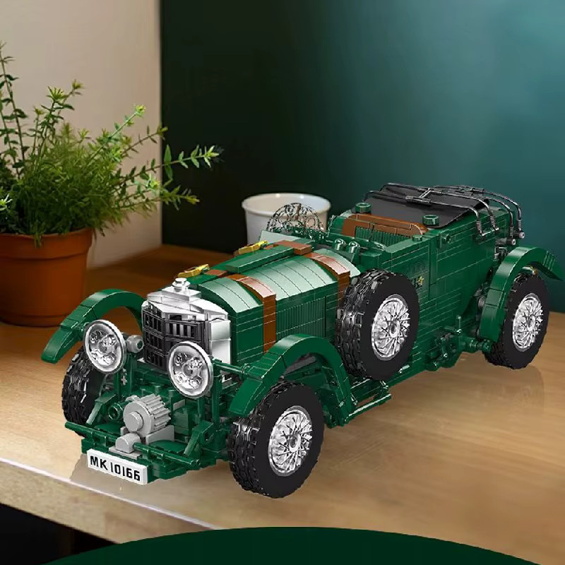 barweer Oldtimer-Bausteine, europäischer klassischer Rennwagen, Modellbausatz, 1.147 Teile, ab 14 Jahren - Bild 3
