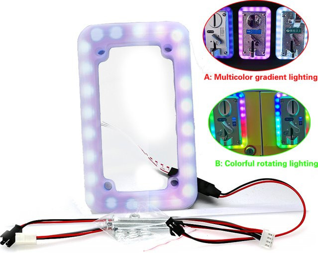 XINWA XINWANG Bunte LED-Münzprüfer Rahmen Dekoration, Licht beleuchtet, DIY Token-Mechanismus - Bild 1