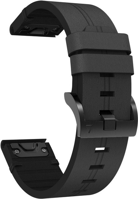 MY-CASE Uhrenarmband Leder, schwarz, Unisex - Bild 1