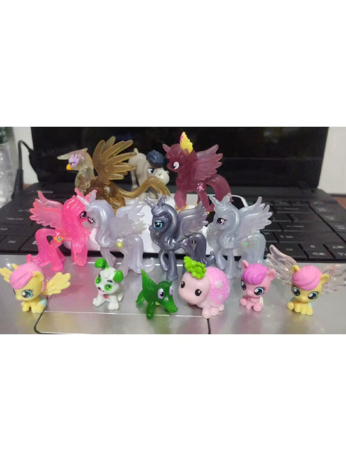 FUNISM My Little Pony Figur, Twilight Sparkle Celestia Shining Armor Cadence Pinkie Pie Fluttershy Starlight Glimmer, Einzelfigur - Bild 2
