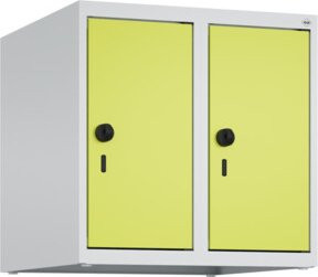 C+P Aufsatzschrank 7035/0024 mit 2 Abteilen, Wandmontage, Sicherheits-Drehriegel und Soft-Close-Türen, B/T/H: 50 x 50 x 50 cm - Bild 1