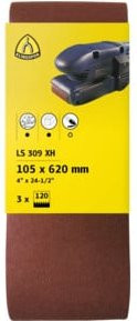 Klingspor LS 309 XH Hobbänder für Metall, Korn 40, B: 100 mm, L: 610 mm, Farbe: Braun - Bild 1