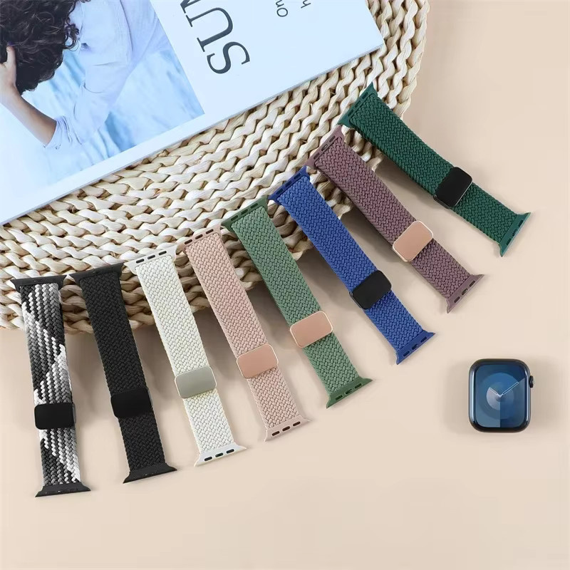 Geflochtenes Solo-Armband für Apple Watch, Nylon, Bunt, Unisex - Bild 3