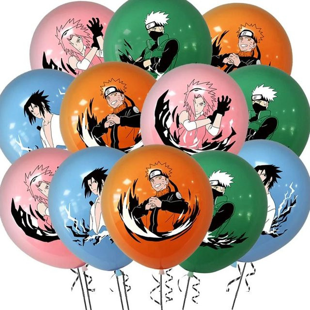 Fashnics Naruto Latexballons, 12-teiliges Set, orange - Bild 1