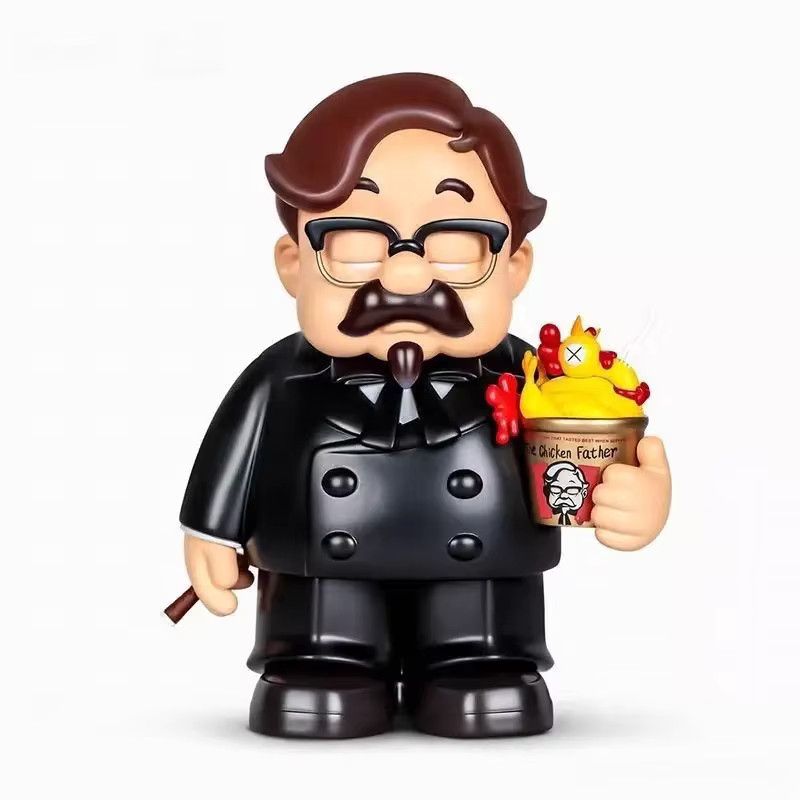 Bandai Anime Figur Fried Chicken Godfather's Colonel's Opa als PVC Statue in Multicolor für deine Schreibtisch Dekoration - Bild 3