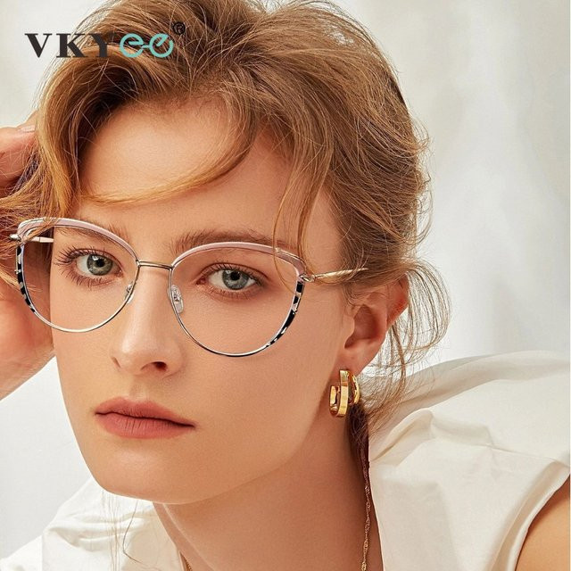 VKYEE Lesebrille Cat Eye, Damen, Blaulichtfilter, photochrom - Bild 1
