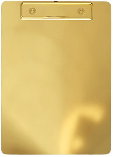 Tnzmdkfo Klemmbrett aus Edelstahl für A4/A5 als Menü-Ticket-Halter und Aktenordner in Gold und Silber, Breite: 21 cm, Höhe: 15 cm - Bild 1