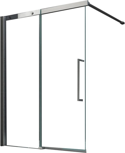Glasdeals Duschtrennwand DOZE Schiebetür Badewannenaufsatz, transparent, rahmenlos, B: 120 cm, H: 150 cm - Bild 1