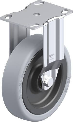 Blickle Bockrolle BKPA-VPA 126K in Schwarz und Grau aus Stahl mit einem Rad-Durchmesser von 125 mm und einer Tragfähigkeit von max. 120 kg - Bild 1