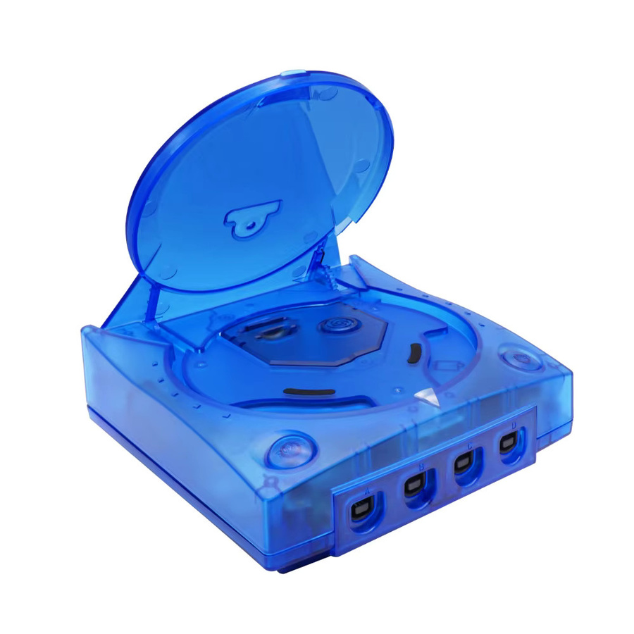 SEGA Dreamcast Ersatzgehäuse Retro Schutzabdeckung in transparenten Farben (Schwarz, Blau) - Bild 2