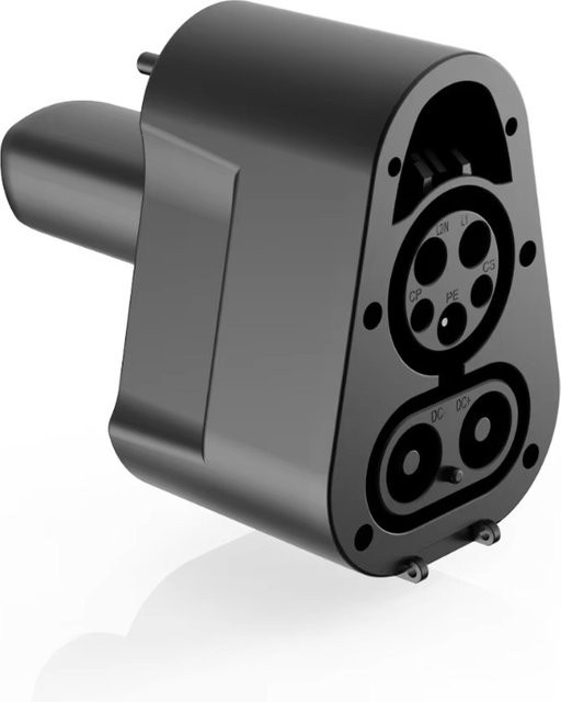 ZHUOHE Adapter CCS1 auf NACS für Elektrofahrzeuge, DC-Unterstützung für das Laden zu Hause und an öffentlichen Hochleistungs-Ladestationen, Schwarz - Bild 1