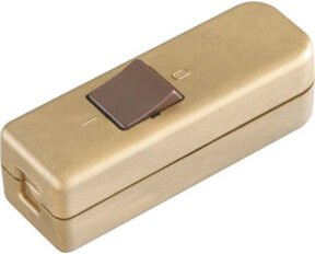 Bachmann Schnur-Zwischenschalter in Gold/Braun 924.050 - Bild 1