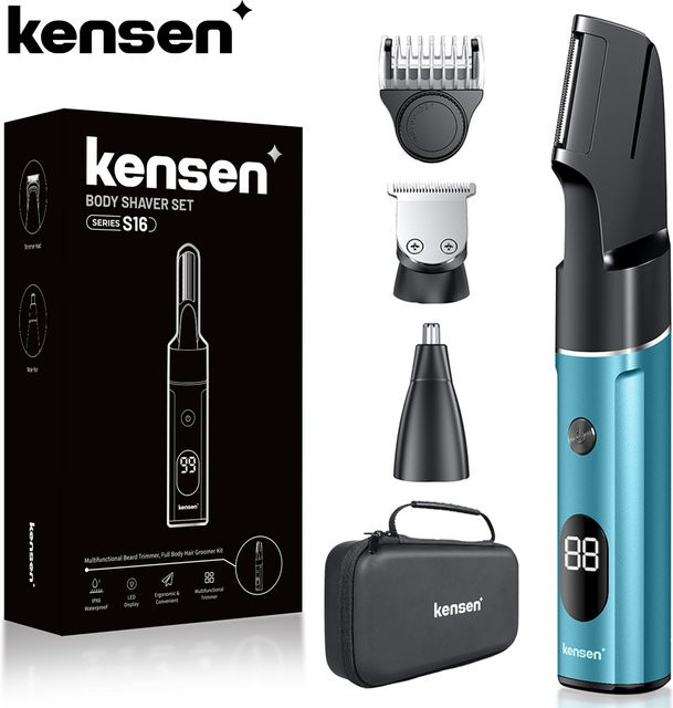 Kensen 3 in 1 Haarentfernungs-Kit, Herren, grün - Bild 1