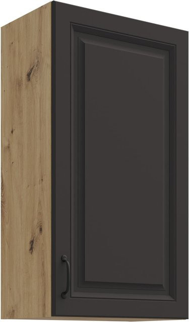 Hängeschrank Stilo Küchenschrank in Grau und Eiche mit 3 Einlegböden und mattem Finish - Bild 1