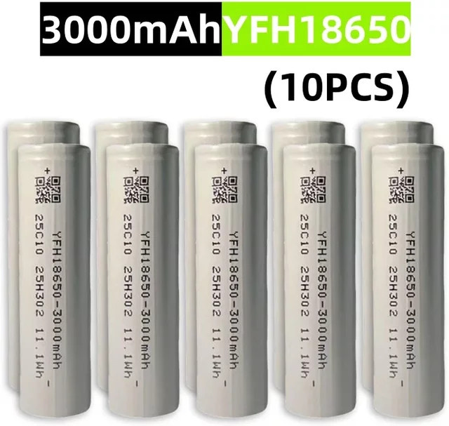 Roza Cinnie Li-Ionen-Akku 18650 mit 3,7 V und 3000 mAh - Bild 1