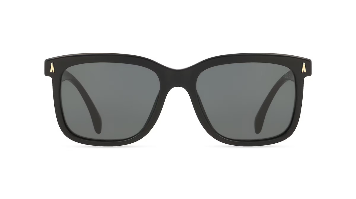 Moncler 0ME6018 Sonnenbrille, Vollrand, Quadratisch, Acetat, Unisex, schwarz - Bild 1