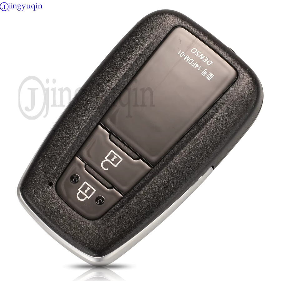 JYQ Smart Car Remote Key Fob für Toyota Land Cruiser Prado 2017–2020, Dual 433,57 MHz/434,41 MHz FSK P4: A8 ID8A 0010/3330 281451, Schwarz - Bild 2