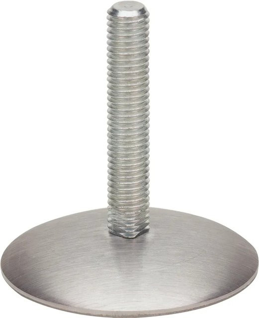 Hettich Höhenausgleichsschraube mit Tellerfuß aus Edelstahl in Silber, M 10 x 75 mm - Bild 1