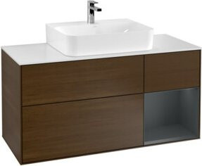 V&B Waschtischunterschrank Finion mit Wandbeleuchtung, Breite: 120 cm, Tiefe: 50,1 cm, Höhe: 50,1 cm, lackiert - Bild 1
