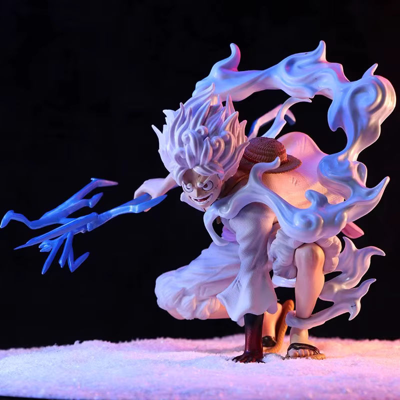 Bandai Anime Ruffy Gear 5 Nika Sonnengott Actionfigur aus PVC, weiß, Höhe: 19 cm - Bild 2