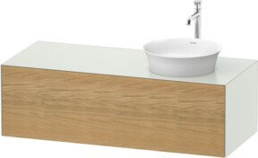 Duravit Waschtischunterschrank White Tulip in White, Breite: 130 cm, Tiefe: 55 cm, Höhe: 40,8 cm - Bild 1