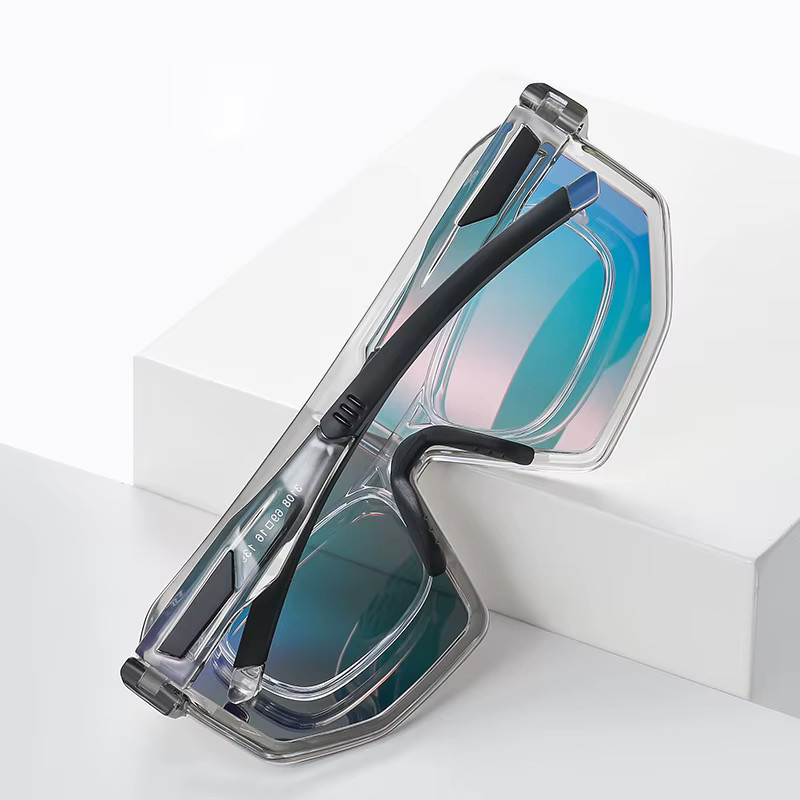 VCKA Sonnenbrille, Tr90, Vollrand, transparent, polarisiert, Unisex - Bild 2