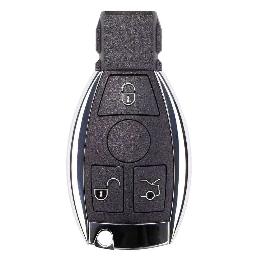 CG MB 08 Version Keyless Go Ersatzschlüssel 315 MHz/433 MHz mit Gehäuse für Mercedes Benz W164 W221 W216 ab Baujahr 2005–2010, Schwarz - Bild 3