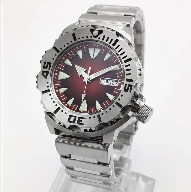 PARNSRPE Armbanduhr Edelstahl, Automatik, Saphirglas, Herren - Bild 1