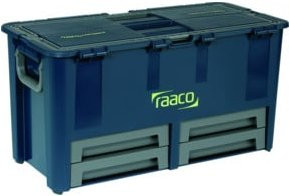 Raaco Werkzeugkoffer Compact 62 aus Kunststoff in Blau mit Einsätzen und Stapelfunktion - Bild 1
