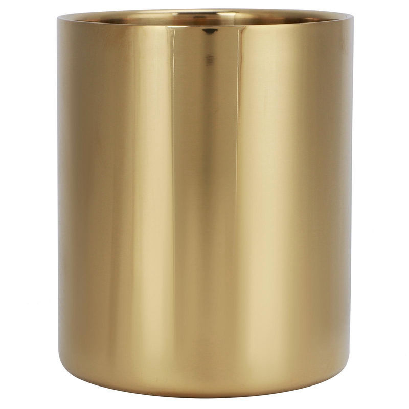 TOMTOP JMS Organizer aus Edelstahl als Stifthalter und Make-up Pinselbehälter in Gold - Bild 4