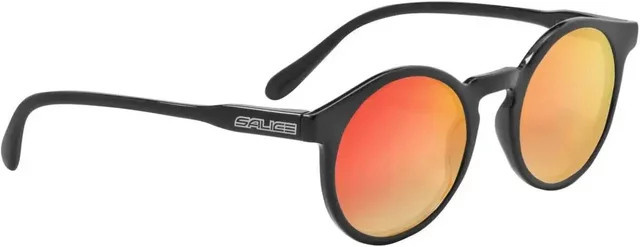 Salice 38RW Sonnenbrille, Unisex, Vollrand, Rund, Schwarz, Kunststoff - Bild 1