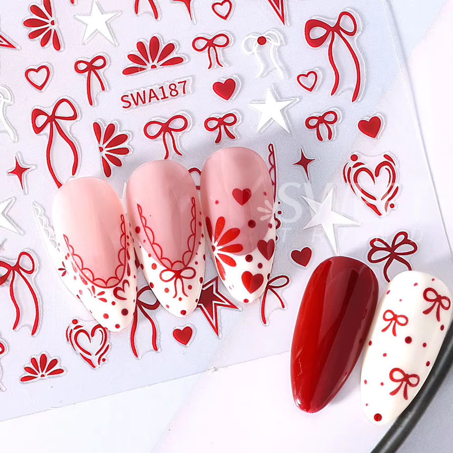 SWEET TREND Nagelaufkleber, rot, Damen - Bild 2