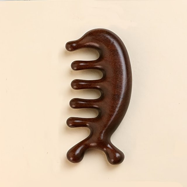 Meridian Massage Kamm, Kleine Delphin Form, Kopfhaut Massagegerät, Unisex - Bild 1