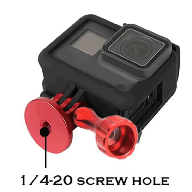 DIXSG 1/4-Zoll Aluminiumlegierung Schraubadapter für Mini-Stative, kompatibel mit GoPro 13 12 11 10 9 8 und Insta360 X5 X4 X3 Action-Kameras sowie Einbeinstativ-Halterungen - Bild 5