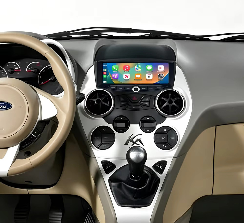 YaYp Android Auto und Carplay Multimedia Autoradio für Ford Ka mit GPS, Bluetooth und DSP, Schwarz - Bild 2