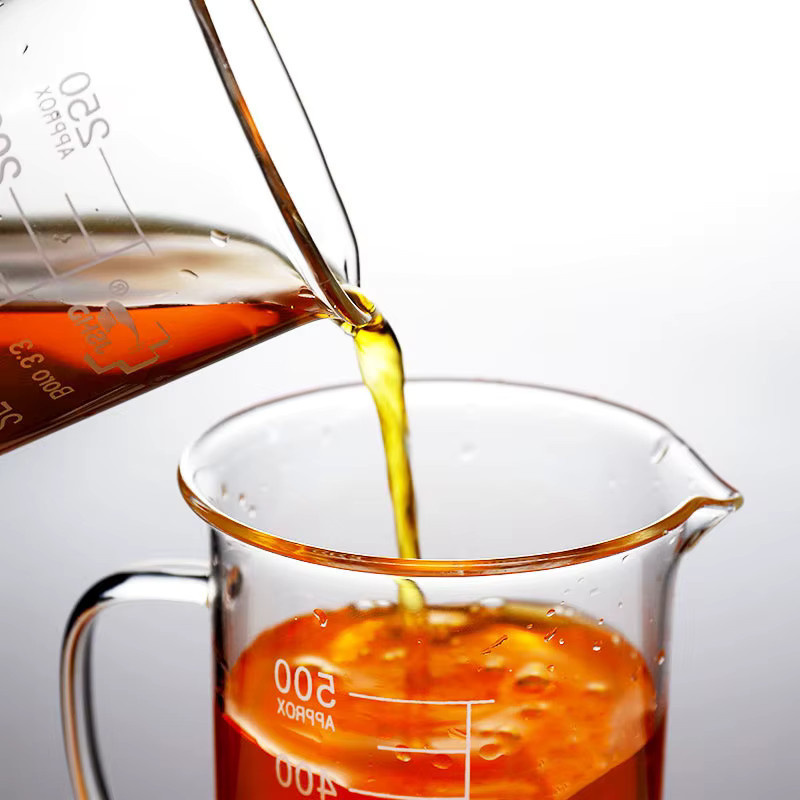 YWDL Messbecher aus transparentem Hochborosilikatglas mit Griff und Skala, 50 ml bis 1000 ml - Bild 4