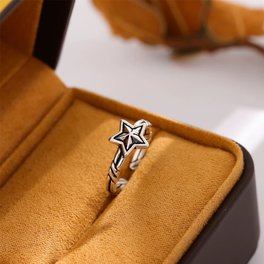 Ring 925 Silber, Stern, Vintage - Bild 3
