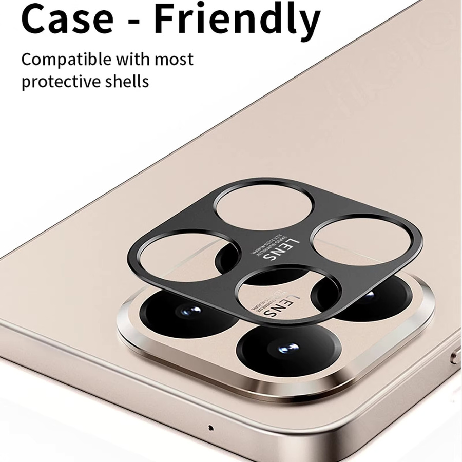 Metall-Kameraschutz aus Glas für Xiaomi 17T Pro und 15T Pro Kameraobjektiv-Abdeckung und Displayschutz - Bild 4
