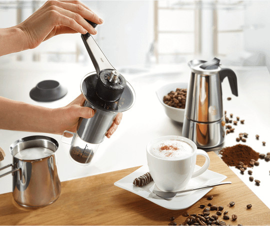 Gefu Kaffeemühle mit Keramikmahlwerk in Silber - Bild 1