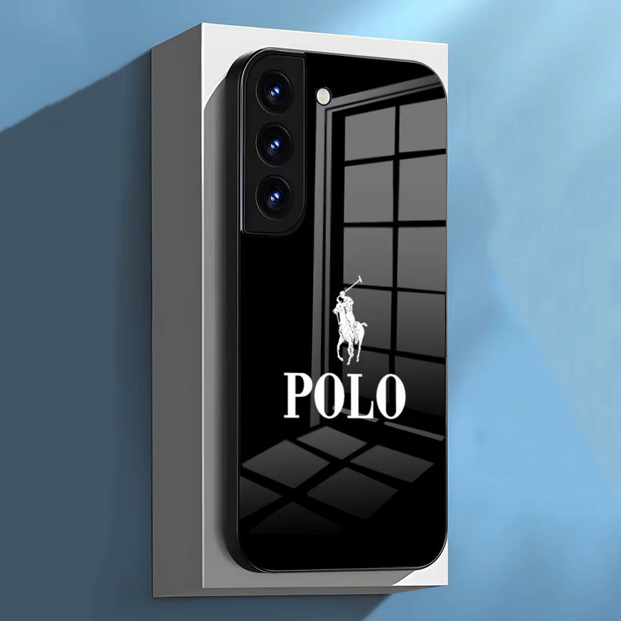 RalphS LaureneS Polo Handyhülle für Samsung Galaxy S26 S25 S24 FE S23 S22 S21 Plus S20 Ultra Note20 Ultra mit schwarzer Glasabdeckung - Bild 2
