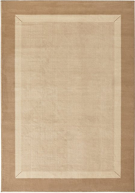 NYVI Teppich Basic Beige Creme, strapazierfähig und pflegeleicht, B/T: 80 x 300 cm - Bild 1