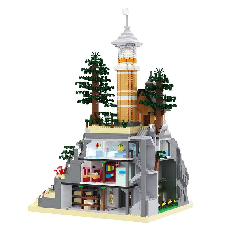 CONUSEA Leuchtturm Baustein-Set mit 5100 Teilen, kreatives DIY-Montagespiel aus Kunststoff in Mehrfarbig - Bild 6