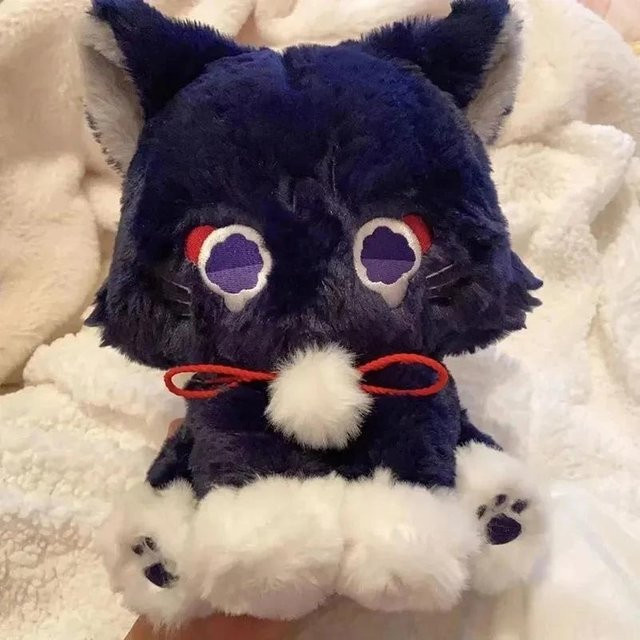 Yiran Health & Beauty Genshin Impact Scaramouche Katze, Plüschpuppe, 23cm - Bild 1